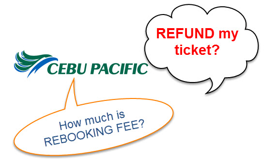 Rebook Refund Cebu Pacific