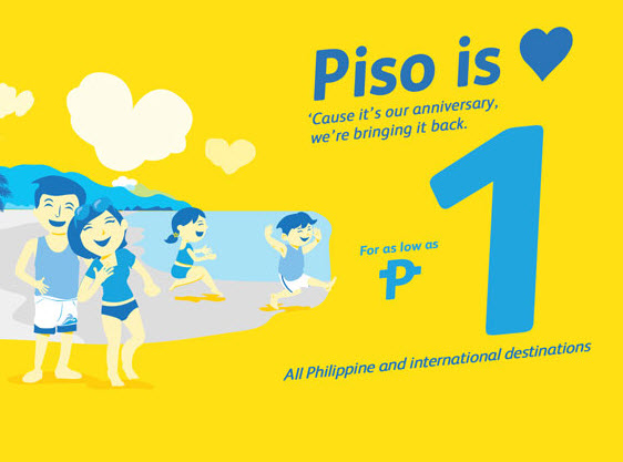 Cebu Pacific Piso Fare 2016 and 2017 Promo Available
