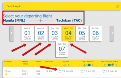 Piso Fare to Tacloban