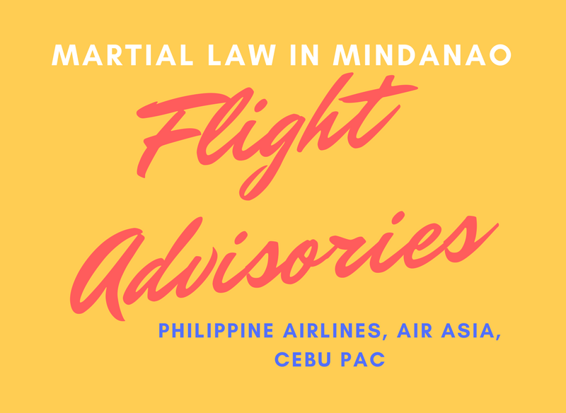 flight advisory martial law mindanao