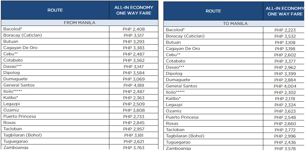 philippine airlines buy 2 take 1 manila flights