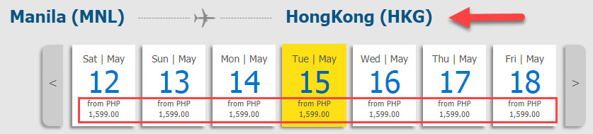 Cebu Pacific Promo fare to Hong Kong 2018