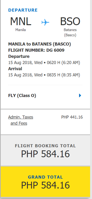Cebu Pacific Promo to batanes