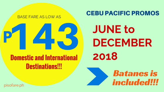 cebu pacific promo fare 143 pesos
