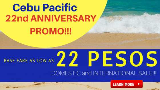 cebu pacific 22 pesos anniversary promo