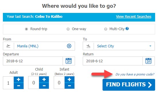 cebu pac promo code 2019