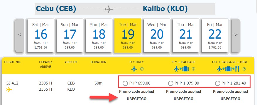 cebu pacific promo code getgo visa