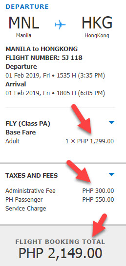 Promo Manila to Hong Kong February 2019