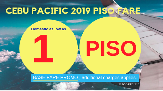 Cebu Pacific promo piso fare 2019