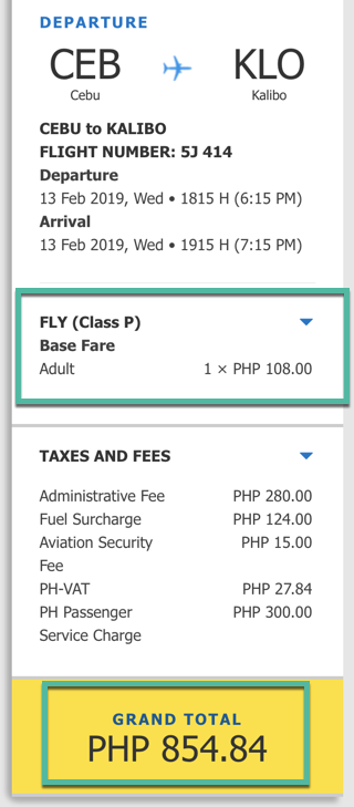 airplane promo cebu to kalibo
