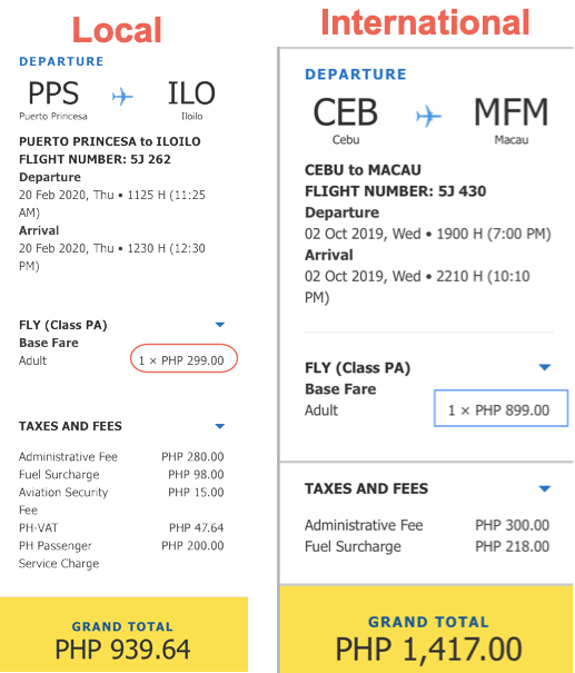 cebu pacific promo 299 and 899 2019 to 2020