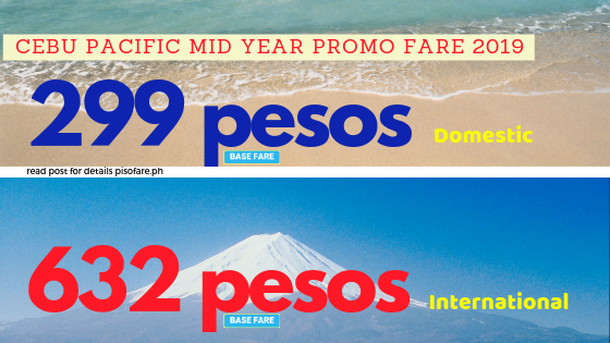 299 pesos and 632 pesos promo fare