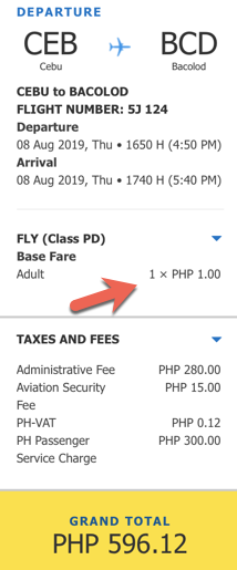 cebu to bacolod promo piso fare 2019