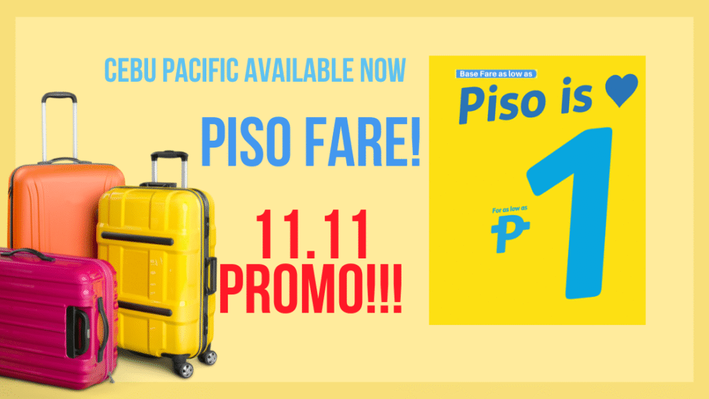 Piso fare promo 2024 cebu pacific