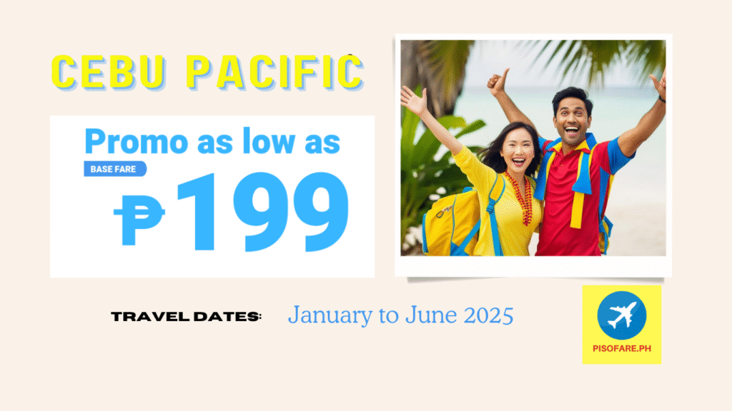 cebu pacific promo 2025 - january, february, march, april, may, june