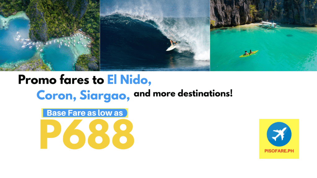Clark to Coron promo, El Nido, Siargao and more